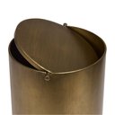 Ver imagem 2 de Lixeira em Metal Bronze 7 Litros 25cm 21292 Mart