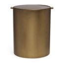 Ver imagem 1 de Lixeira em Metal Bronze 7 Litros 25cm 21292 Mart