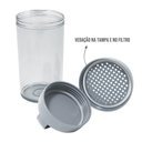 Ver imagem 6 de Kit Bolsa Térmica Pote Marmita 950ml Garrafa 550ml e Porta Talheres Joy Cinza