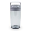 Ver imagem 5 de Kit Bolsa Térmica Pote Marmita 950ml Garrafa 550ml e Porta Talheres Joy Cinza