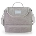 Ver imagem 2 de Kit Bolsa Térmica Pote Marmita 950ml Garrafa 550ml e Porta Talheres Joy Cinza