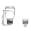 Ver imagem 3 de Lâmpada Led Bolinha Decorativa Orby 3W 110V (Branco Frio)