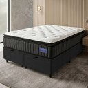 Ver imagem 2 de Cama Box Baú King Colchão Ortopédico Titã Molas Ensacadas Pillow Top Hip Sleep