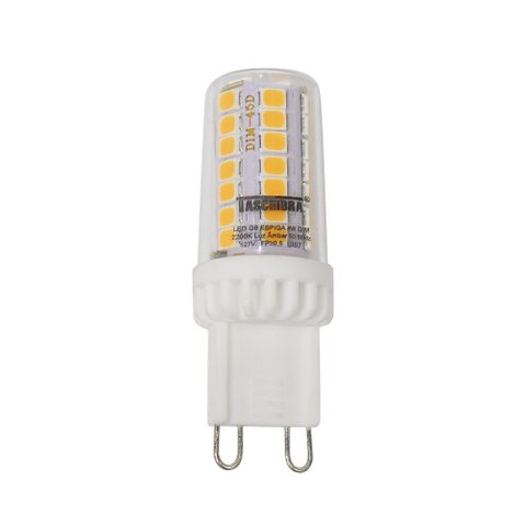 Lâmpada Led G9 Espiga 4W Dimerizável Taschibra Bivolt 2200K Luz Quente 110V