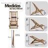 Espreguiçadeira de Madeira e Fios de Aço Maju - 3
