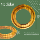 Ver imagem 6 de Descanso de Panela Protetor de Mesa em Madeira Kit com 4