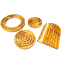 Ver imagem 1 de Descanso de Panela Protetor de Mesa em Madeira Kit com 4