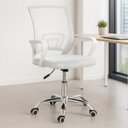 Ver imagem 2 de Cadeira Secretária Office em Tela Mesh Base Giratória - Cor Branco