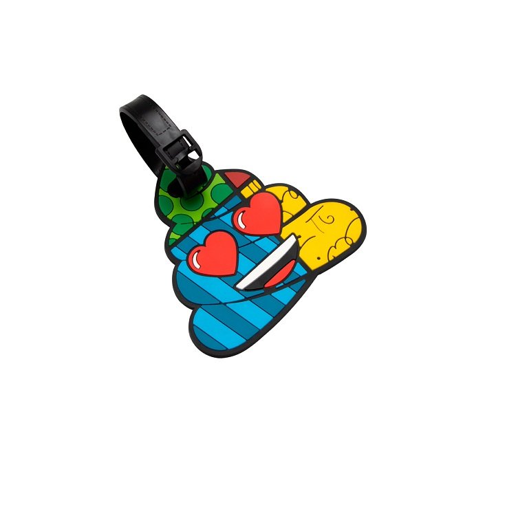 Identificador de Bagagem Yin’s Emoji By Britto Azul - 2