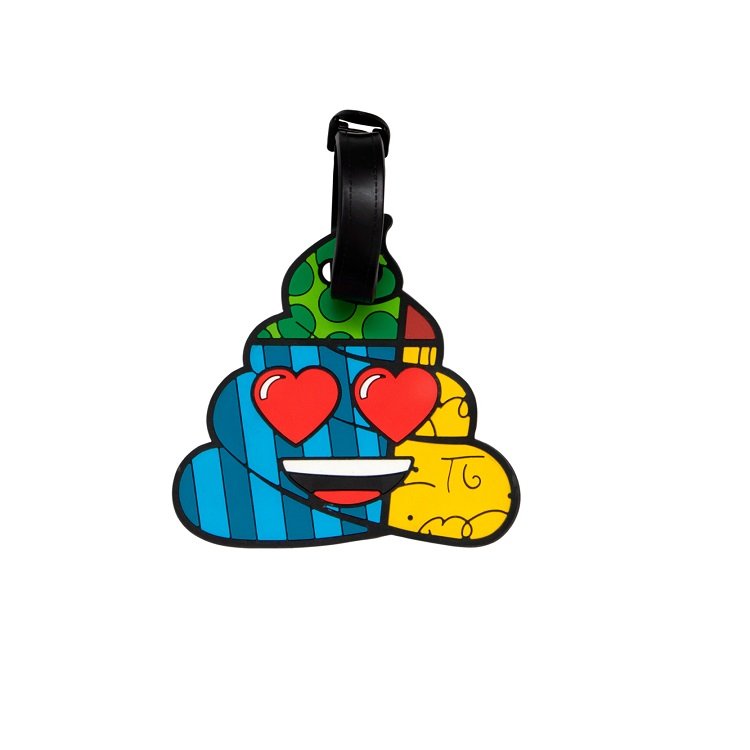 Identificador de Bagagem Yin’s Emoji By Britto Azul - 1