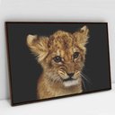 Ver imagem 5 de Quadro Decorativo Filhote em tela Canvas TaColado Moldura Flutuante 4,5cm Freijó 120 x 80cm