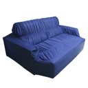 Ver imagem 1 de Capa Sofá Retrátil 3 Lugares 2,30 X 1,10metros Elasticada 100% Poliéster Azul