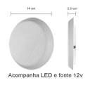 Ver imagem 7 de Arandela Parede Lua 14cm Led 5w - Branca - Branco Frio