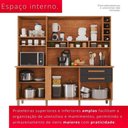 Ver imagem 2 de Cozinha 6 Portas 2 Gavetas Amanda MDF MDP 182cm Cinamomo Tudo de Móveis