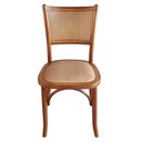 Ver imagem 1 de Cadeira Madeira Encosto Palhinha Bistrô Gourmet Ratan Luxo
