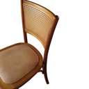 Ver imagem 3 de Cadeira Madeira Encosto Palhinha Bistrô Gourmet Ratan Luxo