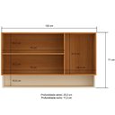 Ver imagem 4 de Armário Aéreo 120 Cm 3 Portas Ibiza 4311 Casamia