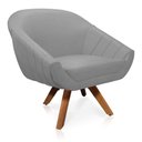 Ver imagem 6 de Kit 01 Namoradeira 02 Lugares e 02 Poltronas Giratória Giovana Suede Base Madeira Mm30 D’Rossi
