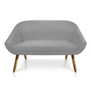 Ver imagem 5 de Kit 01 Namoradeira 02 Lugares e 02 Poltronas Giratória Giovana Suede Base Madeira Mm30 D’Rossi