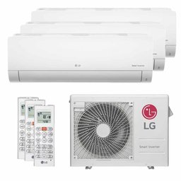 Ar Condicionado Multi Split Tri Split Inverter LG 21000 BTUs (3X9000) Quente/Frio 220V A3UW21GFAC - 1