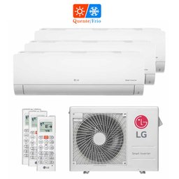 Ar Condicionado Multi Split Tri Split Inverter LG 21000 BTUs (3X9000) Quente/Frio 220V A3UW21GFAC - 2