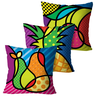 Kit com 3 Capas para Almofadas Decorativas Frutas Coloridas - 1