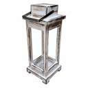 Ver imagem 1 de Lanterna Marroquina em Madeira Rustica Pintura Patina