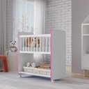 Ver imagem 1 de Mini Berço Infantil Multifuncional Nicho Organizador Aconchego Branco