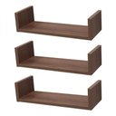 Ver imagem 2 de Kit com 3 Prateleiras U com Suporte Invisível 40x20cmnogal