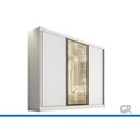 Ver imagem 2 de Guarda Roupa Casal Londres 3PTS 1VD 4g Neve N. Horizonte