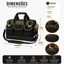 Ver imagem 7 de Bolsa para Ferramentas Grande com Fundo Emborrachado e 16 Bolsos Impermeável