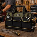 Ver imagem 2 de Bolsa para Ferramentas Grande com Fundo Emborrachado e 16 Bolsos Impermeável