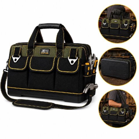 Bolsa para Ferramentas Grande com Fundo Emborrachado e 16 Bolsos Impermeável