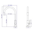 Ver imagem 5 de Torneira de Mesa para Cozinha Deca Motion Cromado e Preto - 1167.c23.pt