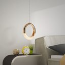 Ver imagem 3 de Lustre Pendente Dourado Led 4w 3000k Mezzo 21cm Moderno Bivolt