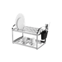 Ver imagem 1 de Escorredor de Louças 16 Pratos Brinox Suprema Aço Inox e Escorredor de Talheres Coza Preto