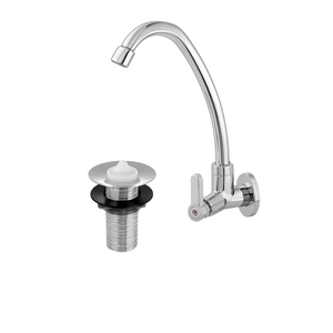 Kit Torneira Abs 02060 Parede e Valvula Abs 7/8 Cuba