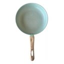 Ver imagem 3 de Panela Frigideira Antiaderente Cerâmica Indução 24cm Verde Lehavi