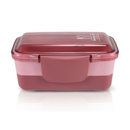 Bolsa Térmica + Marmita + Copo + Porta Talher Kit 4 Peças Concept / Rosa - 5