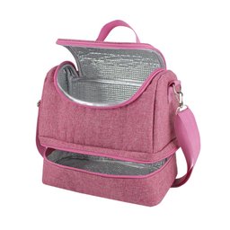 Bolsa Térmica + Marmita + Copo + Porta Talher Kit 4 Peças Concept / Rosa - 4