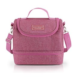 Bolsa Térmica + Marmita + Copo + Porta Talher Kit 4 Peças Concept / Rosa - 2