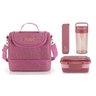 Bolsa Térmica + Marmita + Copo + Porta Talher Kit 4 Peças Concept / Rosa - 1