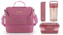 Ver imagem 1 de Bolsa Térmica + Marmita + Copo + Porta Talher Kit 4 Peças Concept / Rosa
