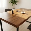 Ver imagem 2 de Mesa de Jantar Industrial Tampo Madeira Maciça 200x80x78cm:tampo de Teca