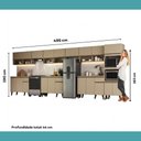 Ver imagem 7 de Armário de Cozinha Completa Atlanta Lume Carraro Amêndoa