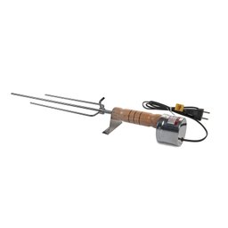 Kit Com 2 Espetos 220V Giratórios Flex Tridente Churrasco - 3
