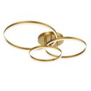 Ver imagem 1 de Lustre Luminaria Aneis Infinito 3 em 1 Perfil Led Arco Orbital Decorativo Moderno Luxo Quarto Sala I