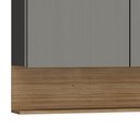 Ver imagem 5 de Armário de Cozinha 3 Peças Balcão 120cm com Tampo Lina06 K02 Gris/Freijó - Mpozenato