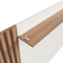 Ver imagem 5 de Painel Ripado para TV até 65 Polegadas 182CMX120CM LED Arkansas Bege Freijó/Off White