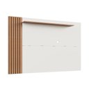 Ver imagem 4 de Painel Ripado para TV até 65 Polegadas 182CMX120CM LED Arkansas Bege Freijó/Off White